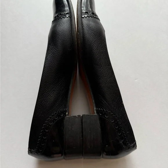 Salvatore Ferragamo Classic Black Women's Block Kitten Heels - Picture 4 of 7